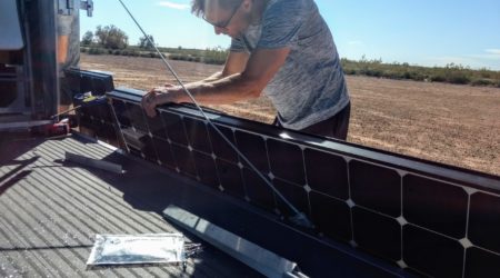 installing residential solar panels on an rv